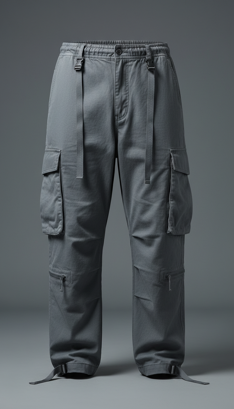 Slate Gray Streetwear Pants